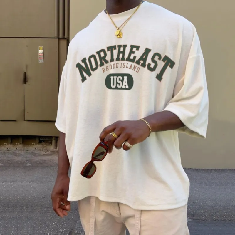 Northeast Print Men's Loose Fit T-Shirt made by Shopnova