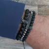 Black Frosted Men's Personality Trend Jewelry sold by Shopnova