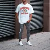 Alphabet Graphic Print Men's T-Shirt sold by Shopnova