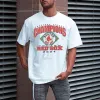 Alphabet Graphic Print Men's T-Shirt sold by Shopnova