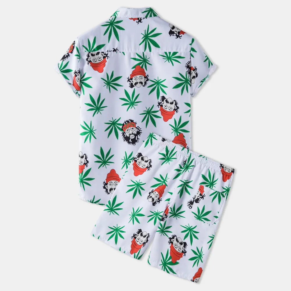 Casual Vacation Print Two-piece Suit sold by Shopnova product image thumbnail 2