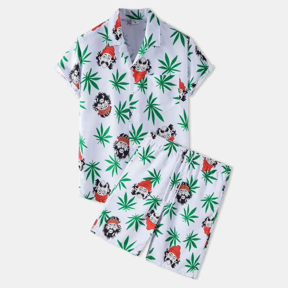 Casual Vacation Print Two-piece Suit sold by Shopnova