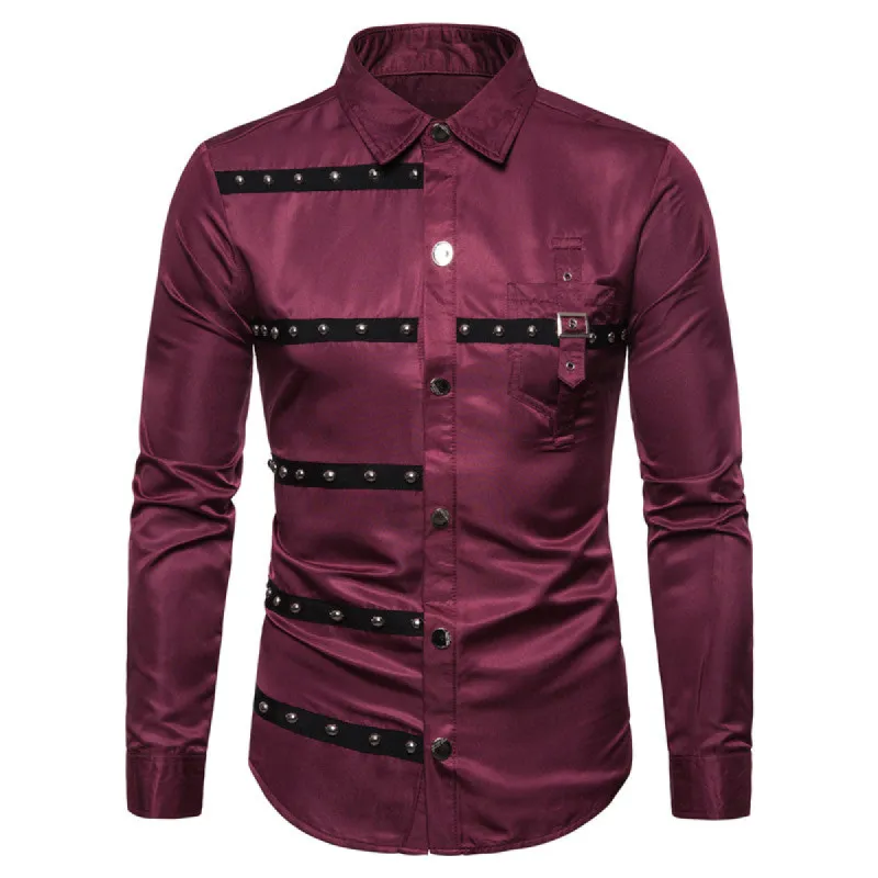 Long-sleeved Shirt With Lapel Print sold by Shopnova