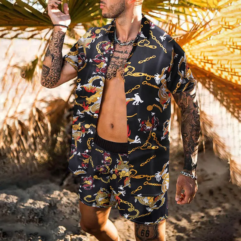 Digital Printing Casual Vacation Two-piece Suit sold by Shopnova product image thumbnail 2