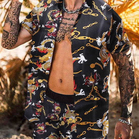 Digital Printing Casual Vacation Two-piece Suit sold by Shopnova product image thumbnail 3