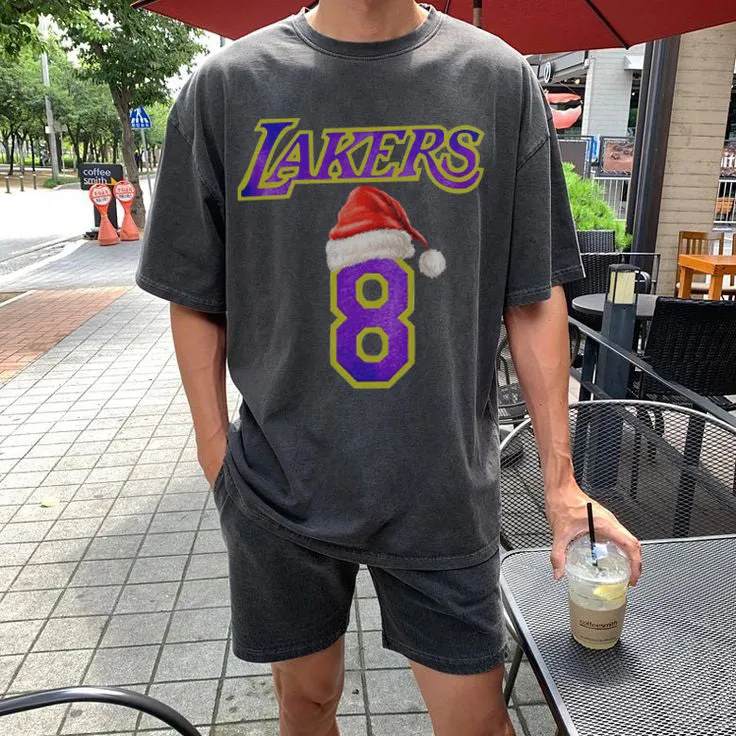 Lakers Men's Sports Christmas Casual T-Shirts sold by Shopnova product image thumbnail 2