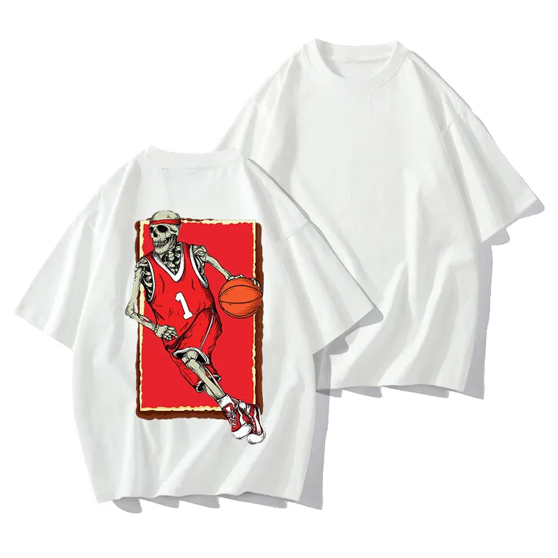Slam Dunk Skeleton Shirt Sports Enthusiast Tee sold by Shopnova product image thumbnail 4