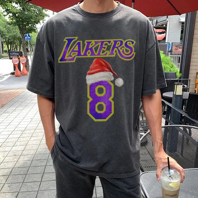 Lakers Men's Sports Christmas Casual T-Shirts sold by Shopnova