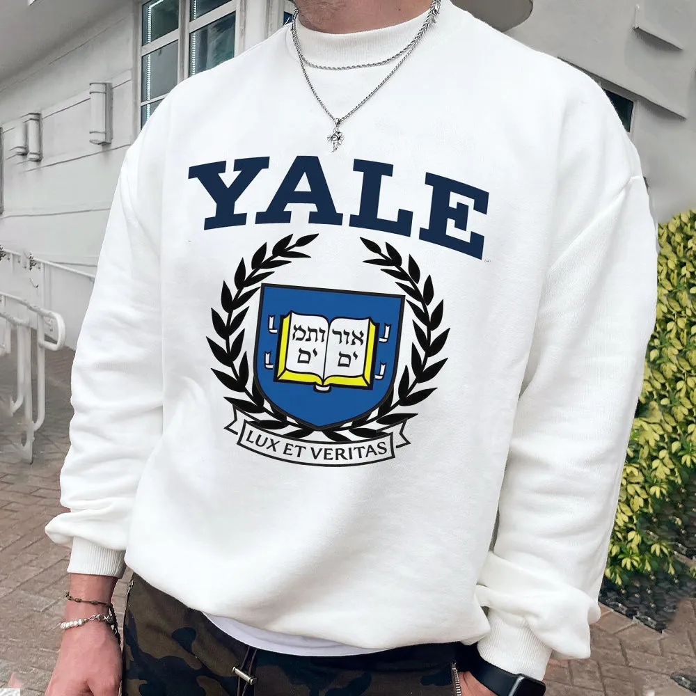 Yale Men's Streetwear Casual Sweatshirts sold by Shopnova