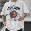 Crew Neck Basic Letter Graphic Print Casual T-Shirt sold by Shopnova