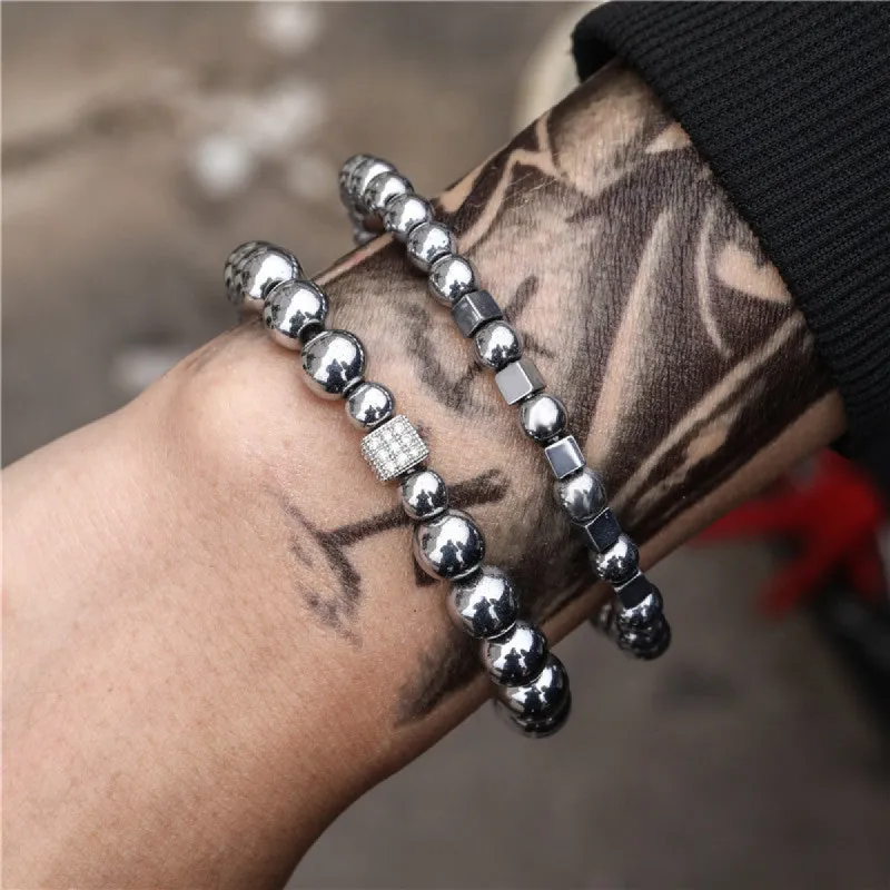 Punk Dice Cuboid Bracelet Set sold by Shopnova