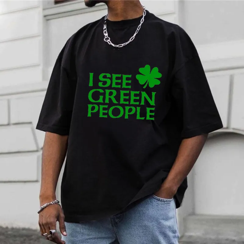 Shamrock Seer Seeing Green Irish Joke Shirt sold by Shopnova