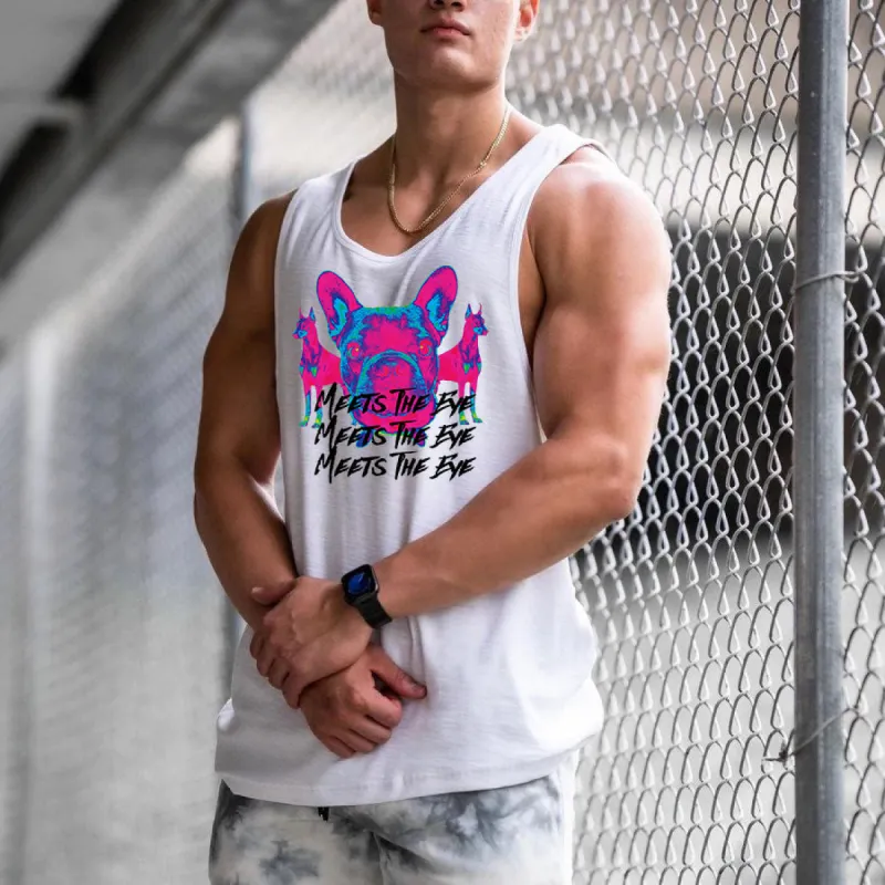NOVAROPA™ Dog Graphics Casual Men's Tank Top-A made by Shopnova