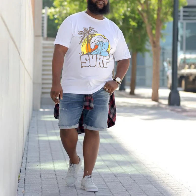 Sunset Ocean Wave Surf Print Men'sT-shirt sold by Shopnova product image thumbnail 4