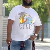 Sunset Ocean Wave Surf Print Men'sT-shirt sold by Shopnova
