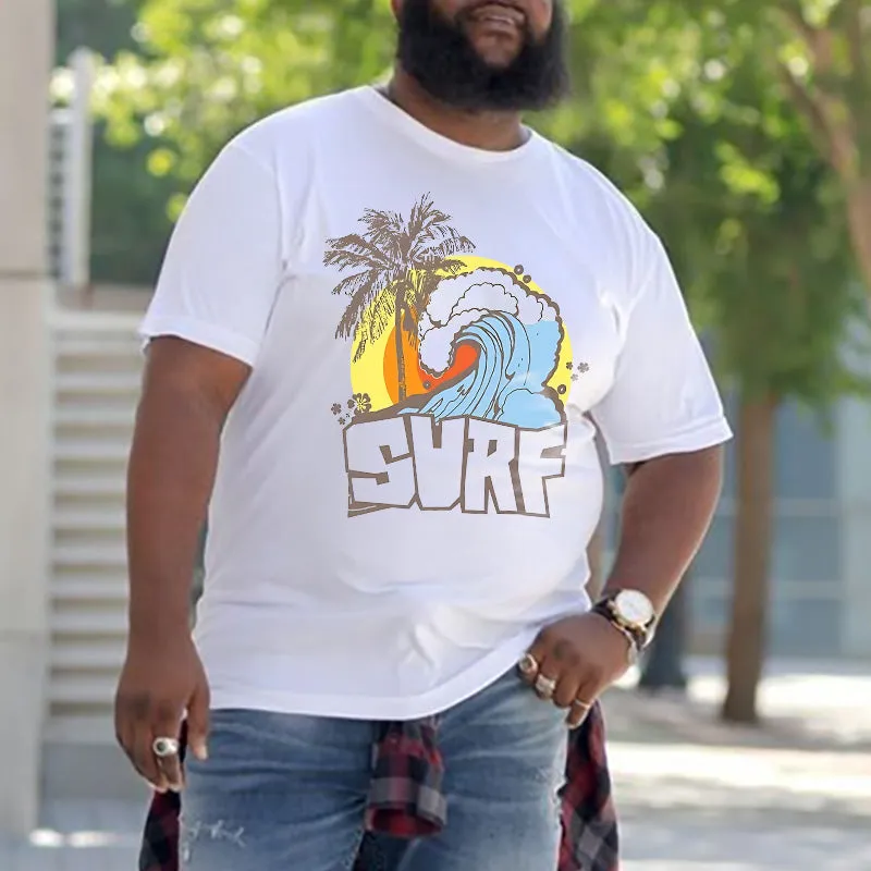 Sunset Ocean Wave Surf Print Men'sT-shirt sold by Shopnova product image thumbnail 3