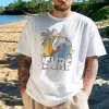 Sunset Ocean Wave Surf Print Men'sT-shirt sold by Shopnova