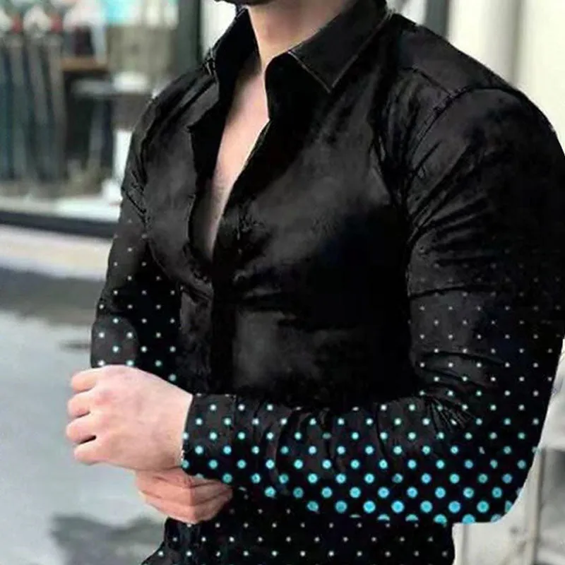 Casual Long-sleeved Printed Shirt sold by Shopnova product image thumbnail 3