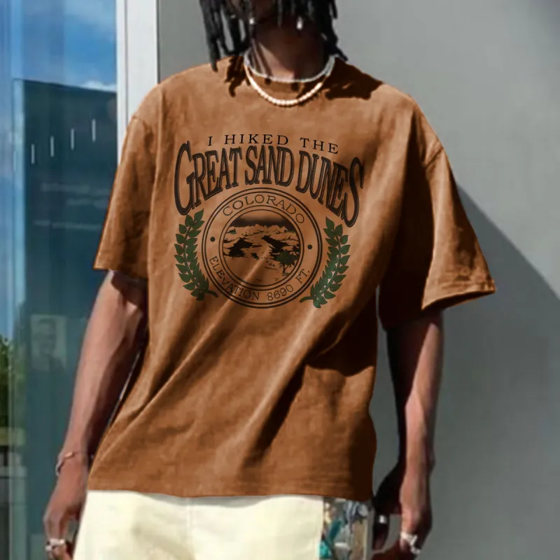 Alphabet Graphic Print Casual Men's T-Shirt sold by Shopnova