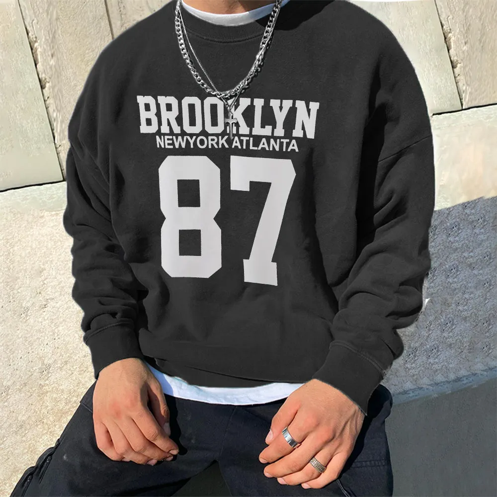 Men's Long Sleeve Crew Neck Sweatshirt sold by Shopnova