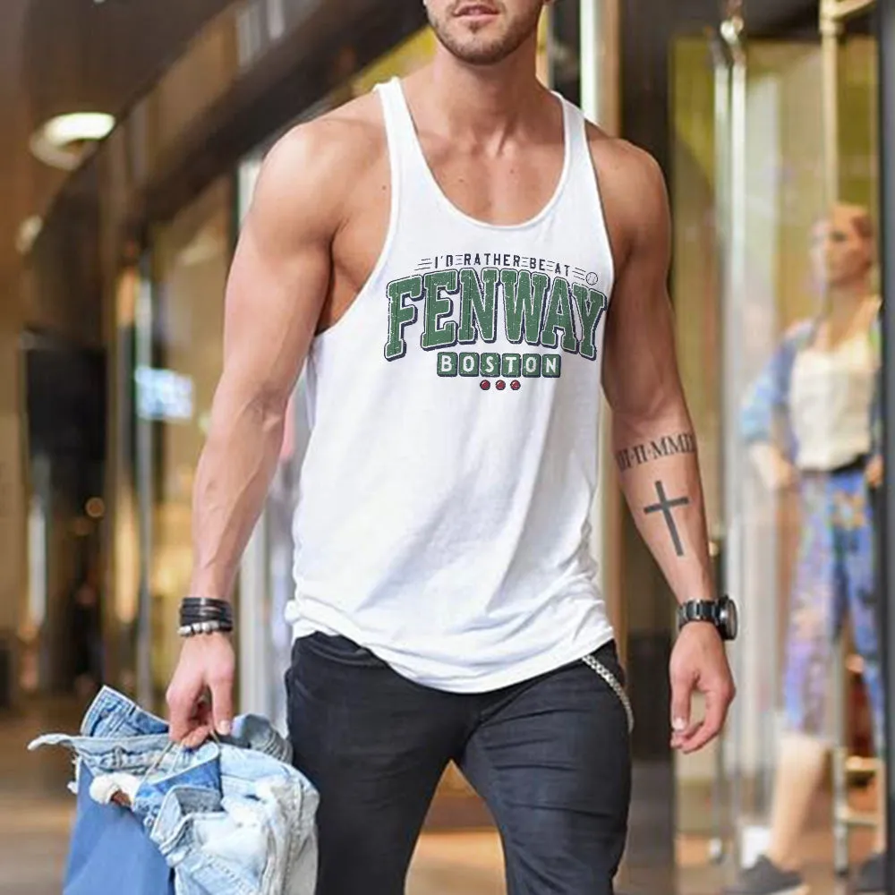 Fenway Boston Men's Streetwear Tank Top sold by Shopnova