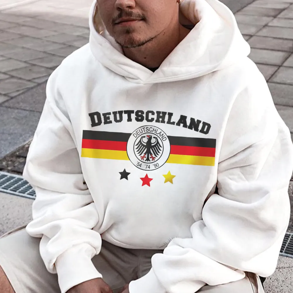 Deutschland Soccer Men's Fleece Hoodie 320g sold by Shopnova product image thumbnail 2