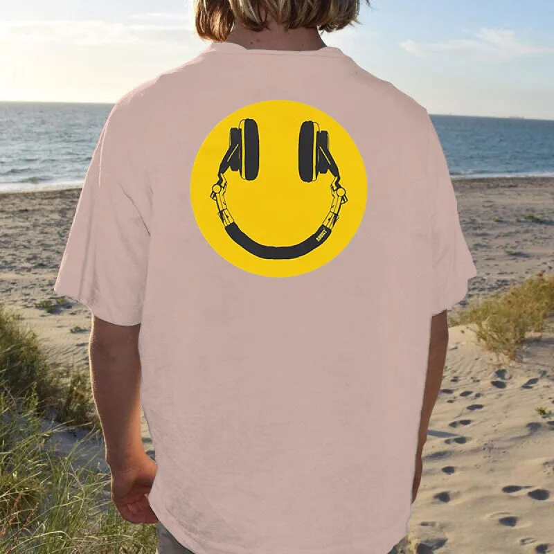 Headphones Music Graphic Print Casual Men's T-Shirt sold by Shopnova