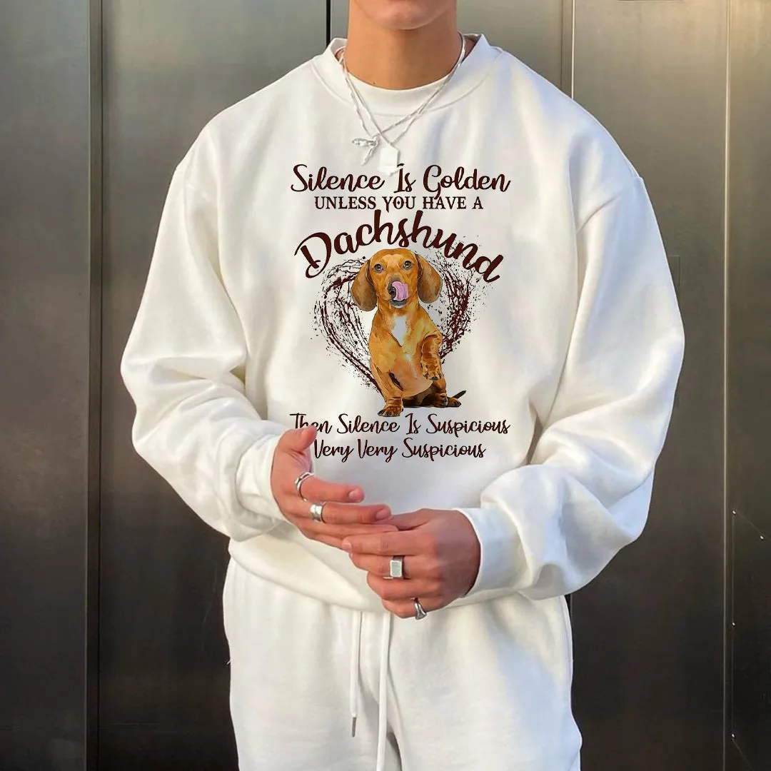 Graphic Print Men's Crewneck Sweatshirt sold by Shopnova