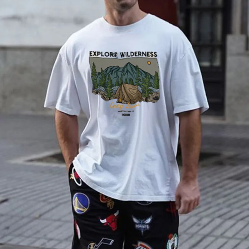 Explore Wilderness Graphic Print Men's T-Shirt sold by Shopnova