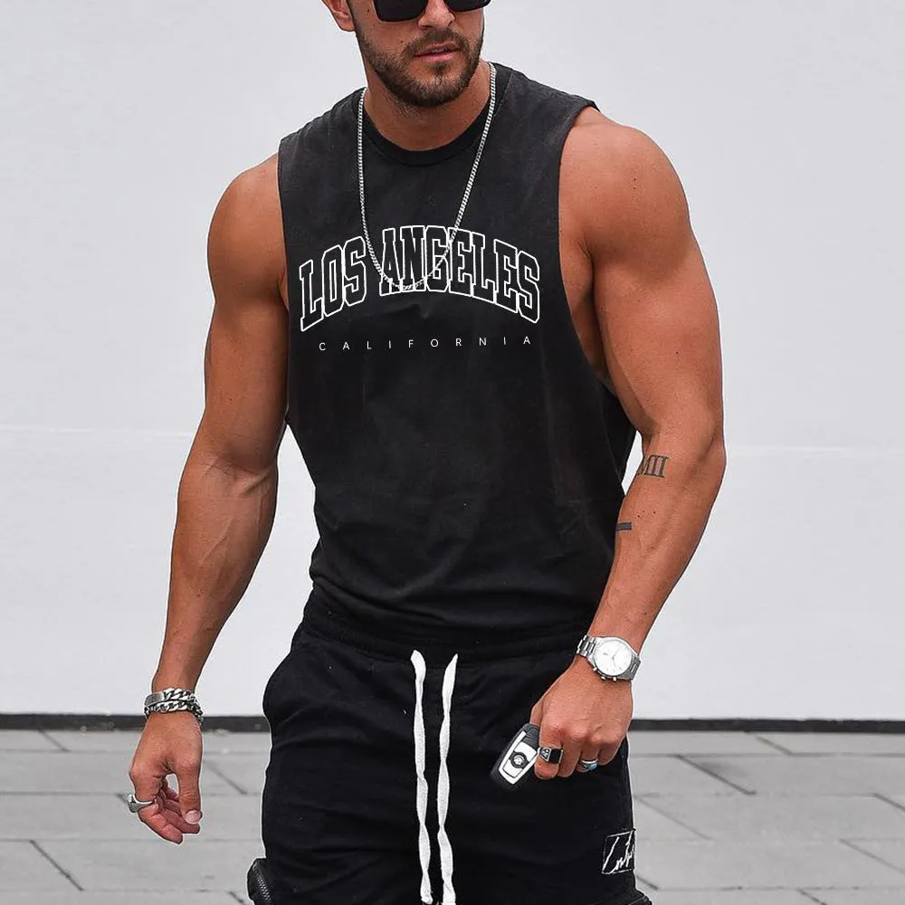 Los Angeles Men's Streetwear Tank Top sold by Shopnova