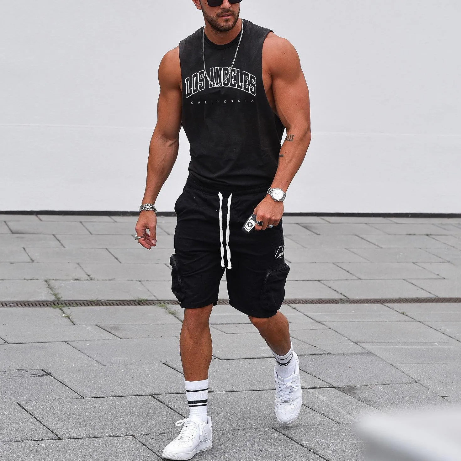 Los Angeles Men's Streetwear Tank Top sold by Shopnova product image thumbnail 2