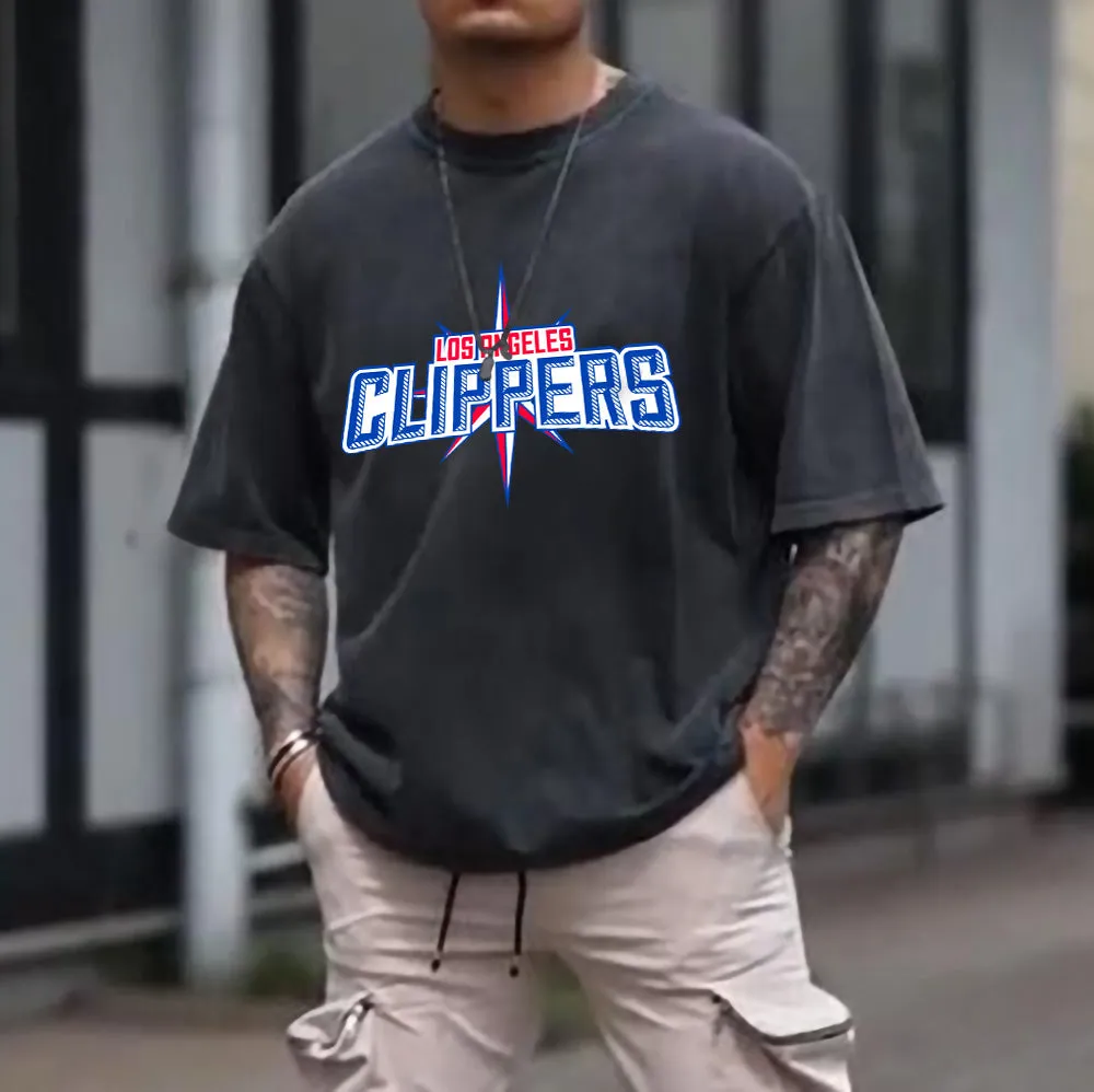 LA Clippers Men's Cotton T-shirt sold by Shopnova