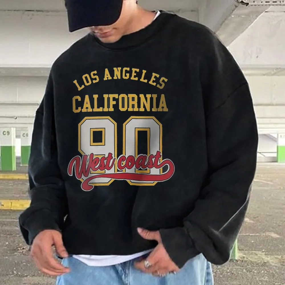 Alphabet Graphic Print Casual Men's Crew Neck Sweatshirt sold by Shopnova product image thumbnail 2