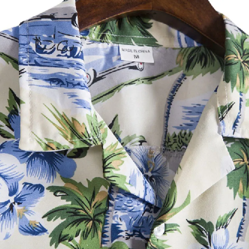 Cotton And Linen Printed Pocket Button-down Shirt sold by Shopnova product image thumbnail 3