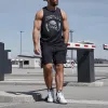 Skull Graphic Print Loose Casual Men's Tank Top sold by Shopnova