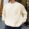Men's Pure Color Crew Neck Sweatshirts sold by Shopnova