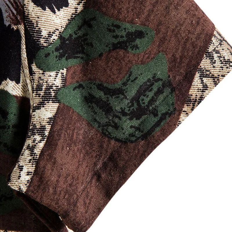 Cotton And Linen Printed Pocket Button-down Shirt sold by Shopnova product image thumbnail 5