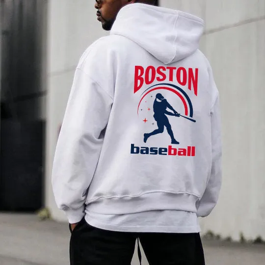 Boston Baseball Men's Fleeced Hoodie sold by Shopnova