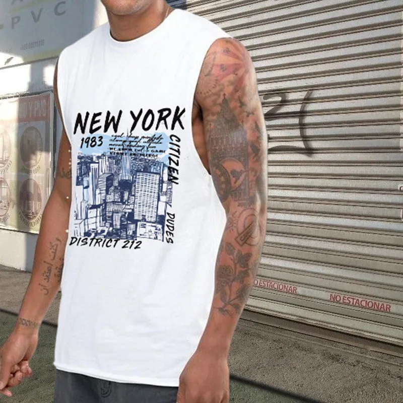 Men's New York City Print Tank Top-C sold by Shopnova product image thumbnail 3