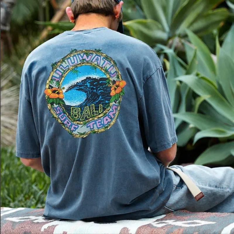 Men's Surfing Graphics Retro Casual T-Shirts sold by Shopnova