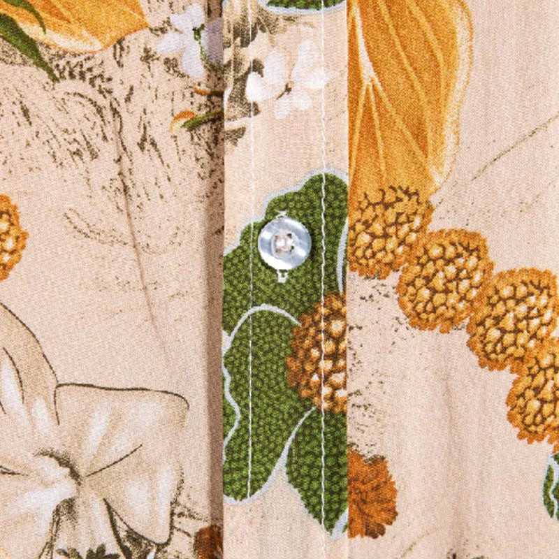 Cotton And Linen Printed Pocket Button-down Shirt sold by Shopnova product image thumbnail 3