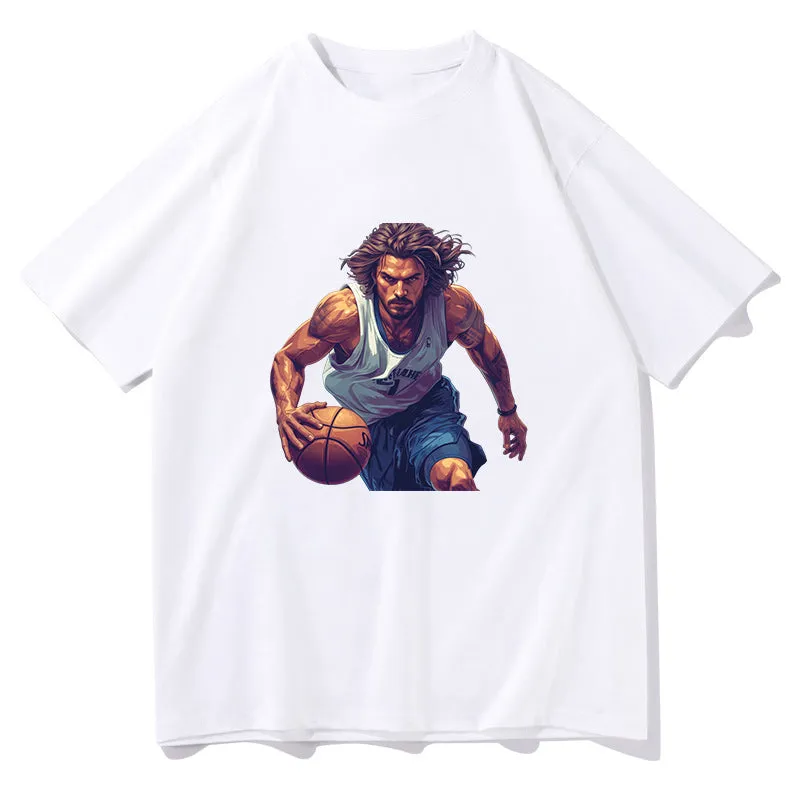 Basketball Warrior Slam Dunk Player Men's T-Shirt sold by Shopnova product image thumbnail 4