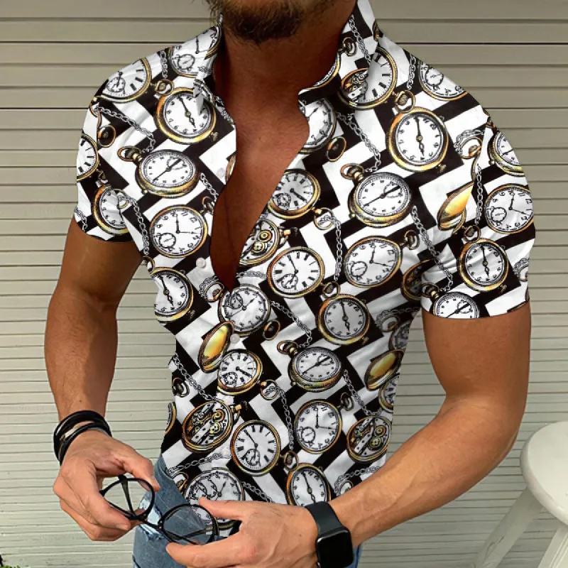 Casual Summer Beach Cardigan Cross Border Print Shirt sold by Shopnova