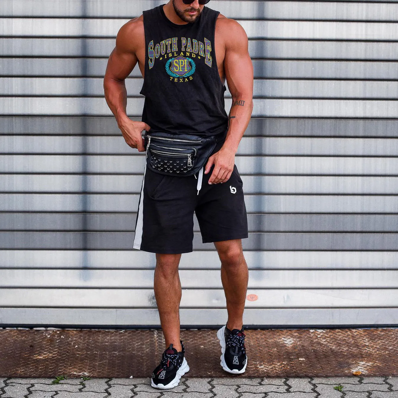 South Padre Island Men's Streewear Tank Top sold by Shopnova product image thumbnail 2