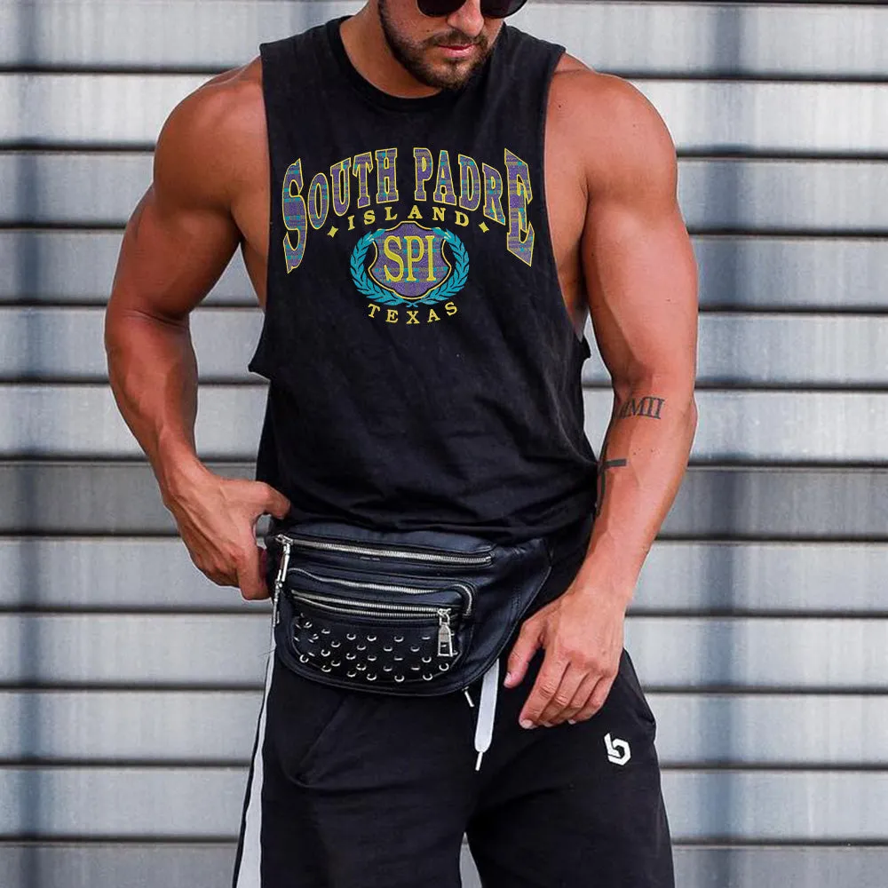 South Padre Island Men's Streewear Tank Top sold by Shopnova