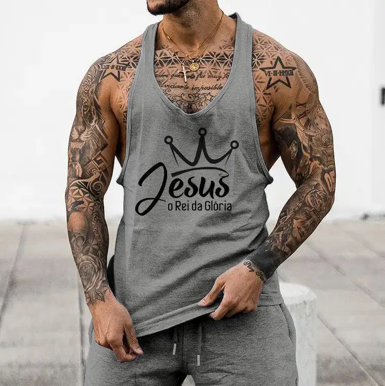 Clearance-Juses Men's Fashion Casual Tank Tops-2XL sold by Shopnova product image thumbnail 2