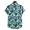 Cotton And Linen Printed Pocket Button-down Shirt sold by Shopnova