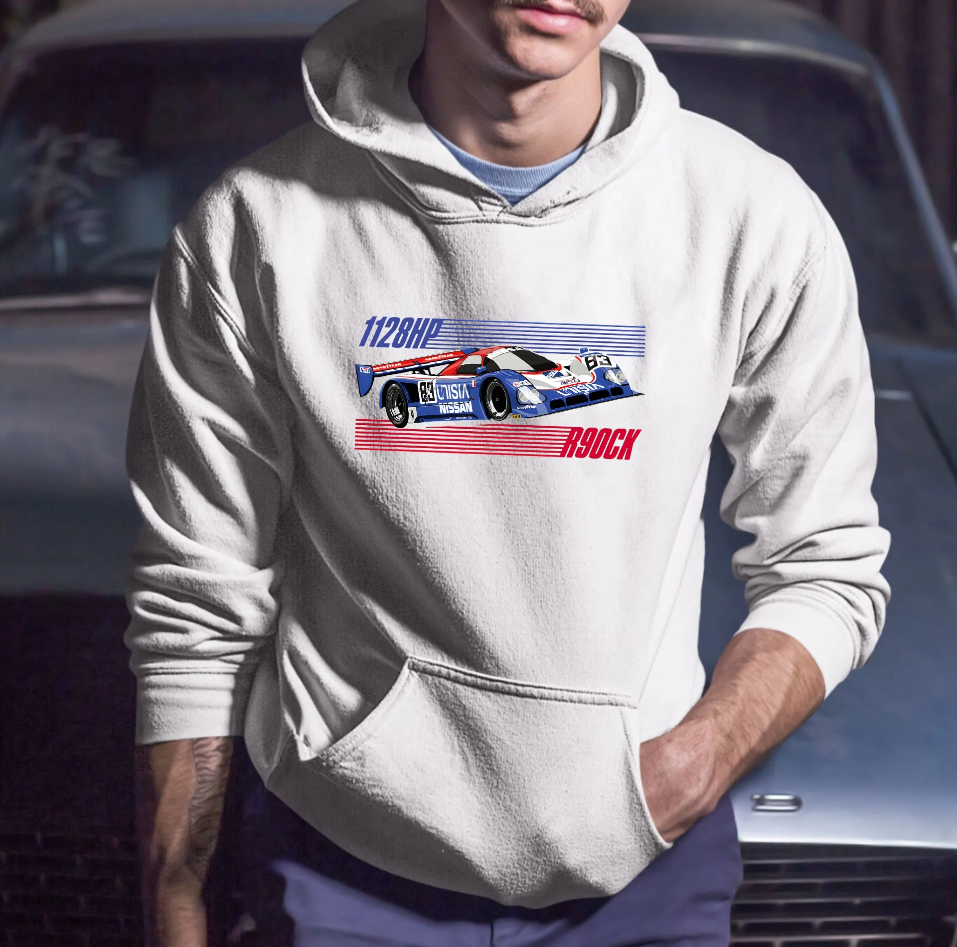 Racing Graphic Print Men's Fleeced Hoodie sold by Shopnova