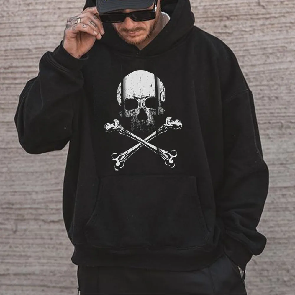 Skull Graphic Print Men's Hoodie Sweatshirt sold by Shopnova product image thumbnail 2