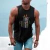 Angel Graphic Print Loose Men's Tank Top sold by Shopnova